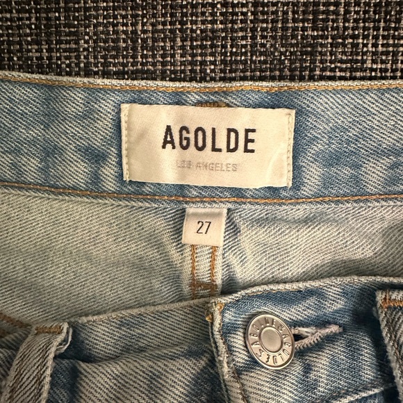 Agolde Riley Ripped Jean Shorts - Picture 3 of 3